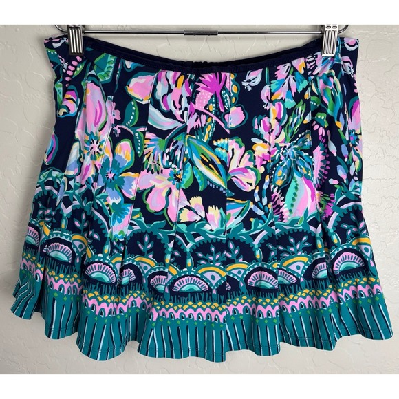 Lilly Pulitzer High Tide Racer Back Tank, Skort, Jacket Set M Navy 1959 - Picture 4 of 12